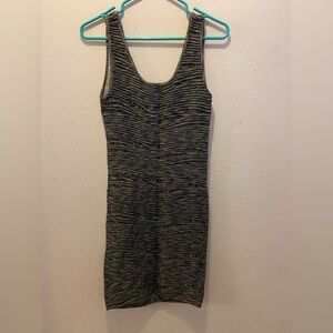 Bebe Gray Casual Dress Size Large